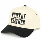 C.C WHISKEY WEATHER Embroidered Letter Two Tone Trucker Hat
