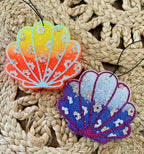 Floral Seashell Car Freshie