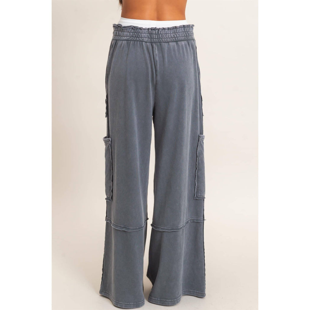 Mineral Wash Cargo Pocket Pants