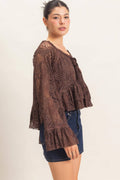 Lace Bell Sleeve Top