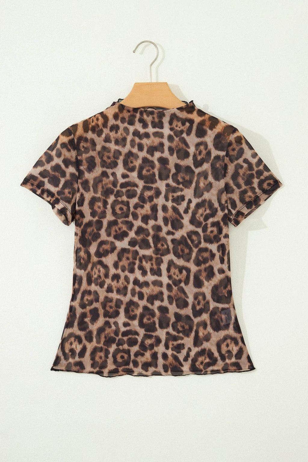 PRETTY BASH Western & Leopard Mesh Top