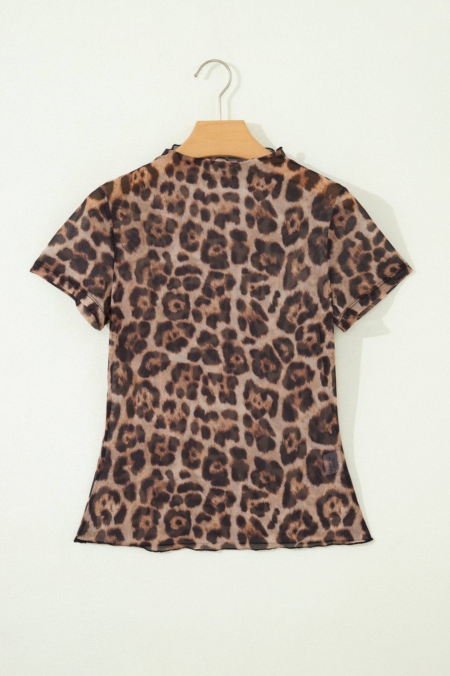 PRETTY BASH Western & Leopard Mesh Top