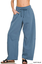 Fleece Barrel Leg Sweatpants