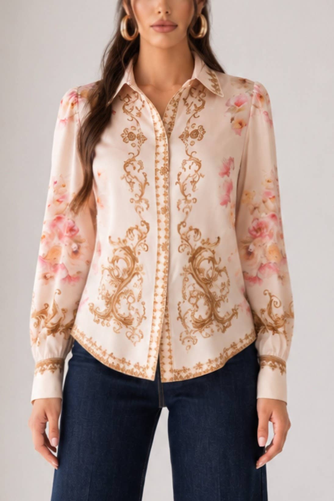 Button Down Shirt Top