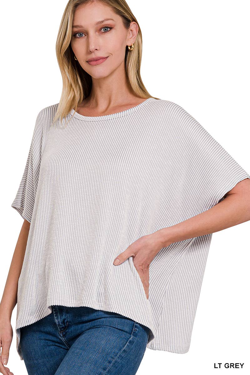 Corded Oversized Top