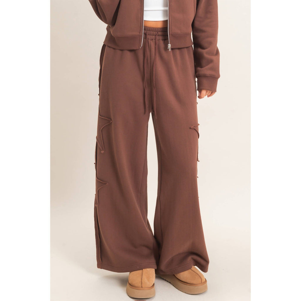 French Terry Star Patch Sweatpants