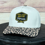 I Will Not Hold My Horses Patch | LC Elizabeth Original | Embroidered Trucker Hat