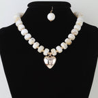 Playful Resin Bead Statement Necklace & Matching Earring Set