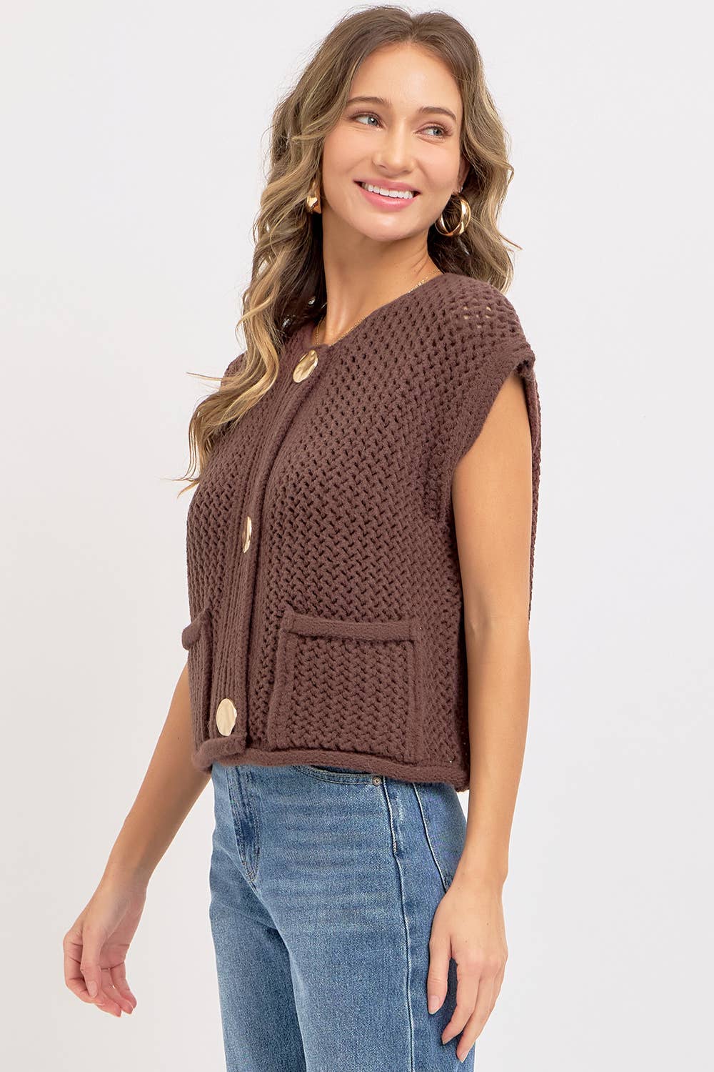 Abby Vest Knit Top