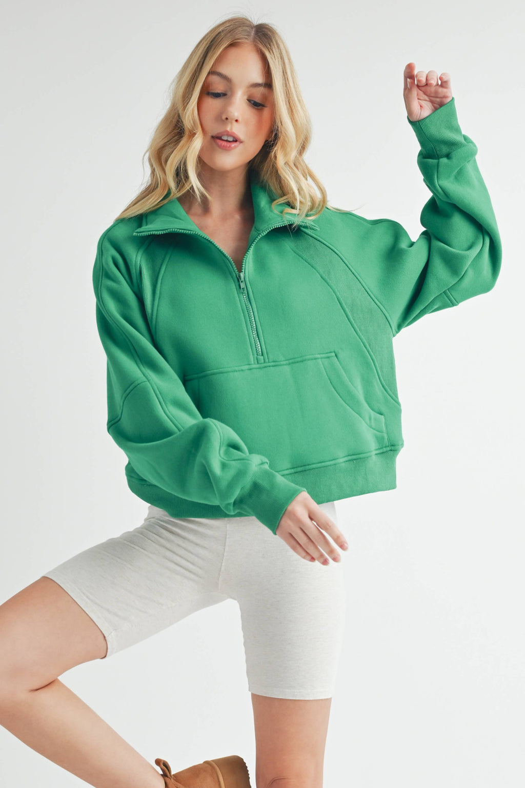 950CK Dove Funnel Neck Half Zip 6