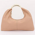 Metallic Top Handle Hobo Bag