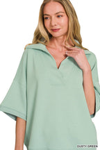 Scuba Collared Short Sleeve Pullover