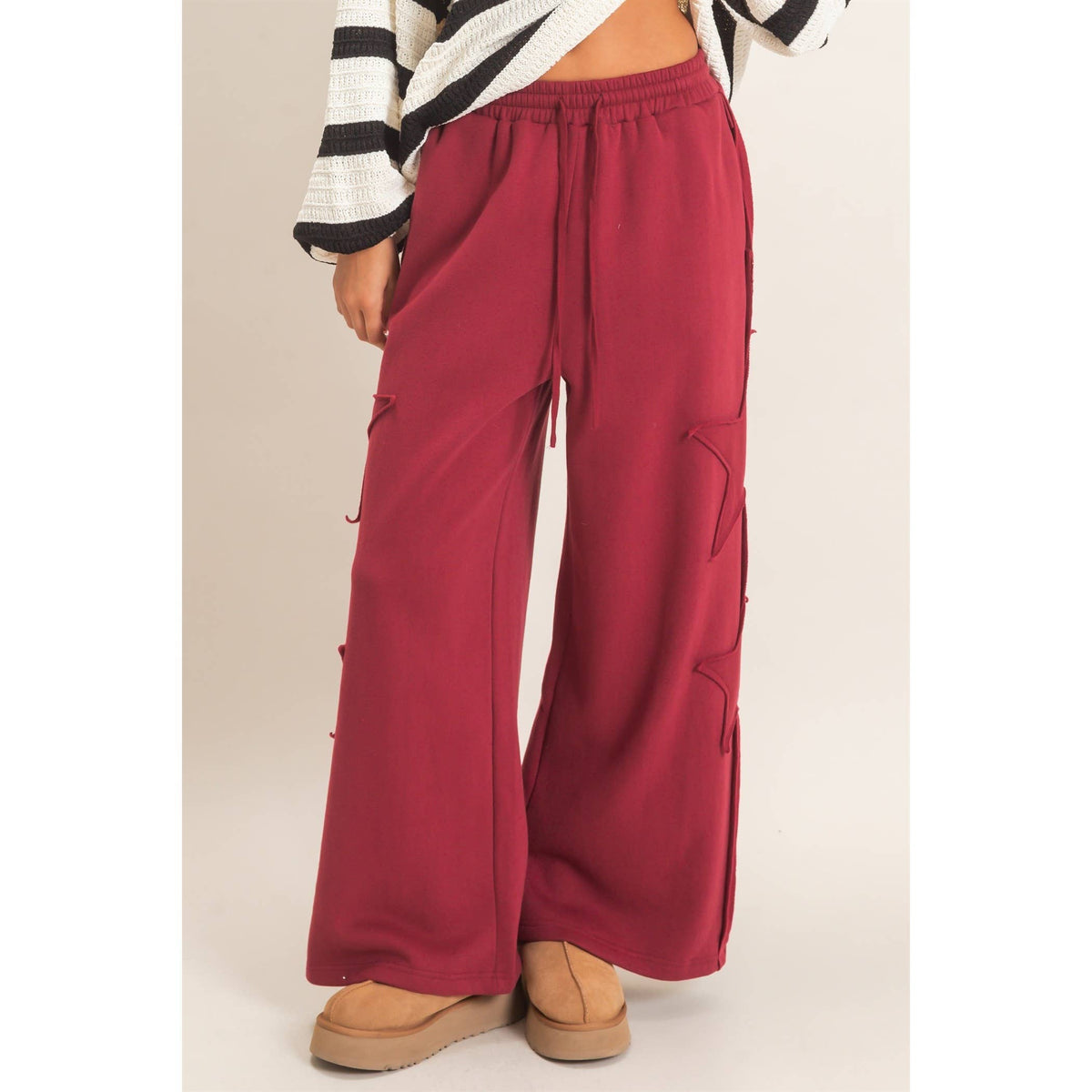 French Terry Star Patch Sweatpants