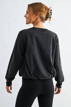 Mineral Cloud Bubble Hem Pullover