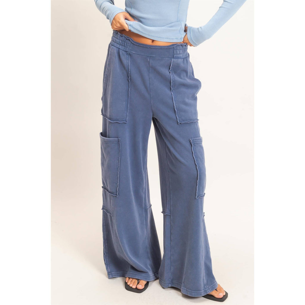 Mineral Wash Cargo Pocket Pants