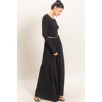 Long Sleeve Top & Wide Leg Pants Set