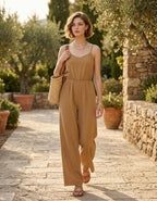 0415 Washed Woven Cami Jumpsuit SI-24579