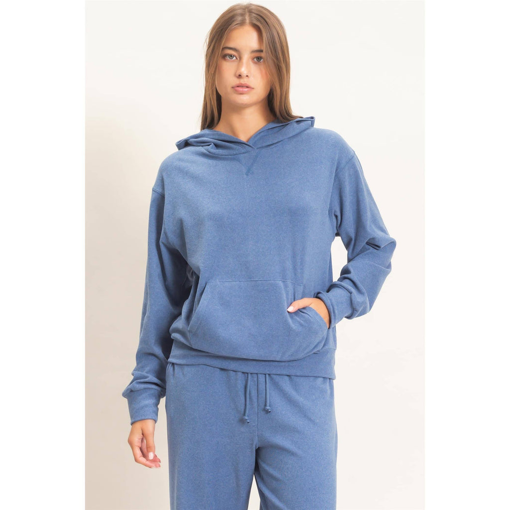 Long Sleeve Hoodie With Kangaroo Pocket