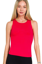 Premium Rayon Double Layered Round Neck Tank Top