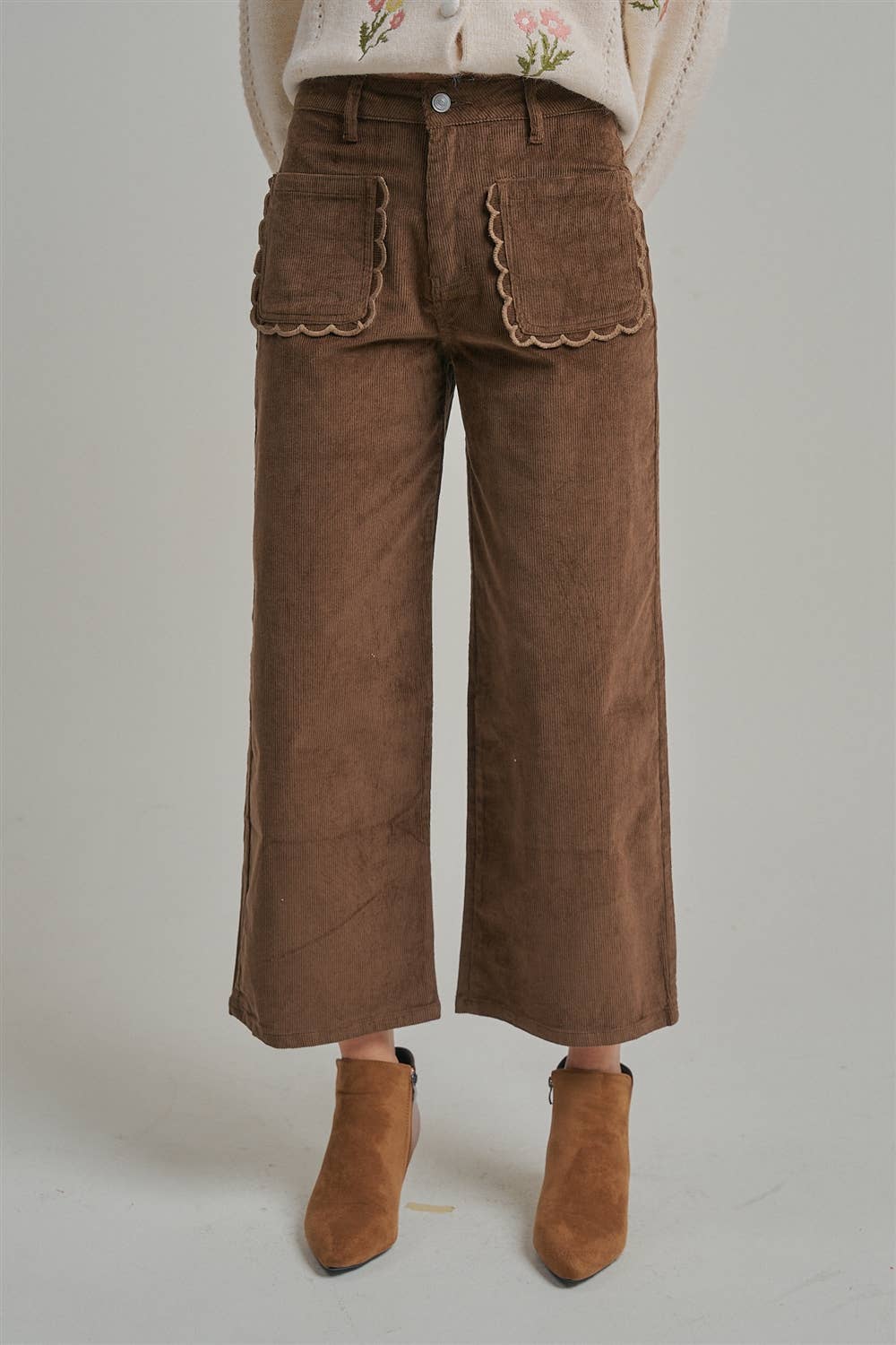 STRETCH CORDUROY WIDE LEG PANTS_JLB80001-06
