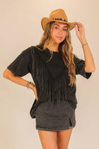 Vintage Fringe Boho Washed Tee