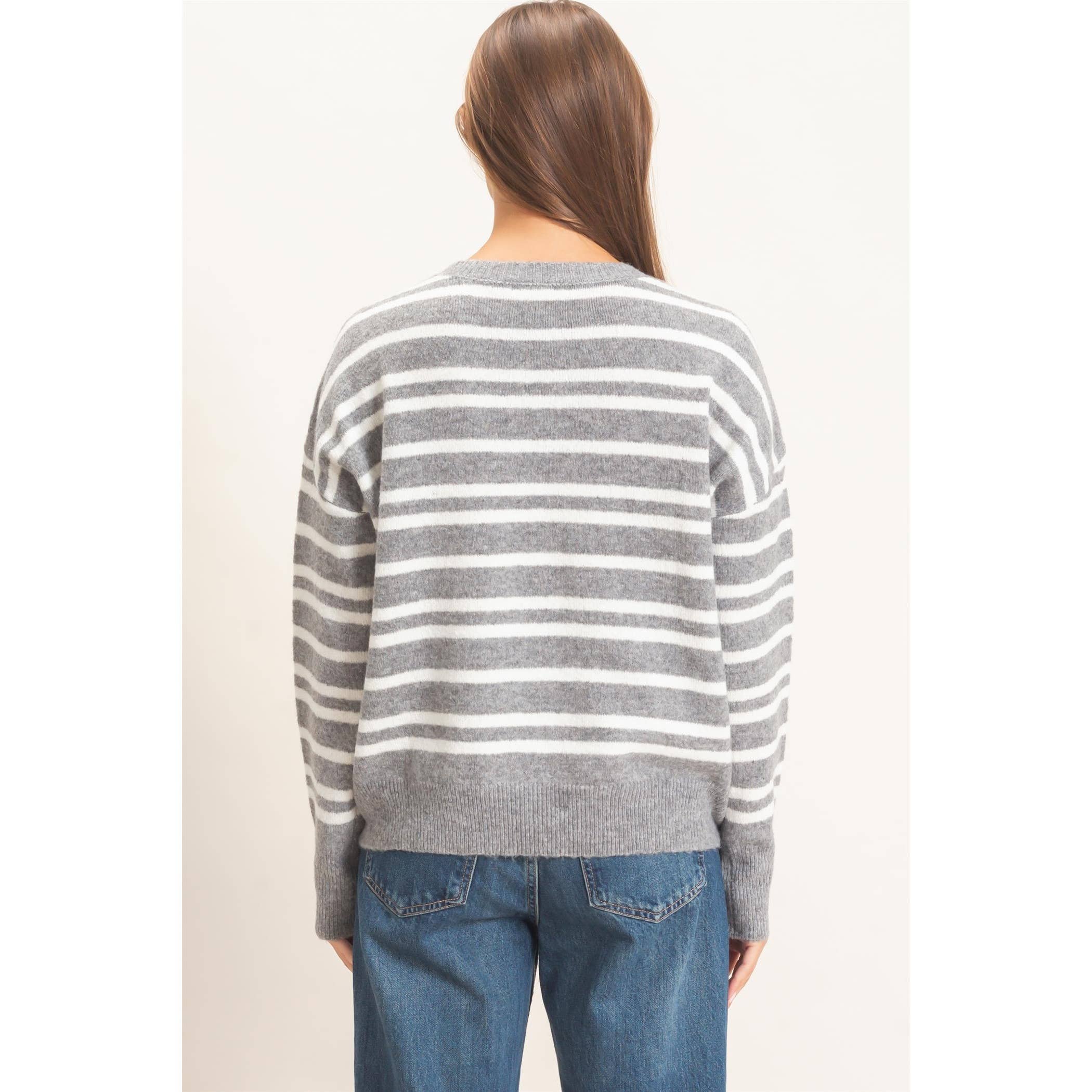 Striped Crew Neck Sweater