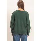 Ribbed Crew Neck Sweater
