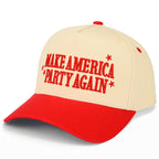 MAKE AMERICA PARTY AGAIN Letter on Two Tone Trucker Hat