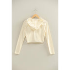 Zip Up Cropped Hoodie