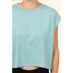Crew Neck Cropped Top