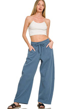Fleece Barrel Leg Sweatpants