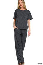 Acid Washed Top And Pants Set