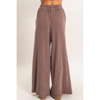 Wide Leg Mineral Wash Pants