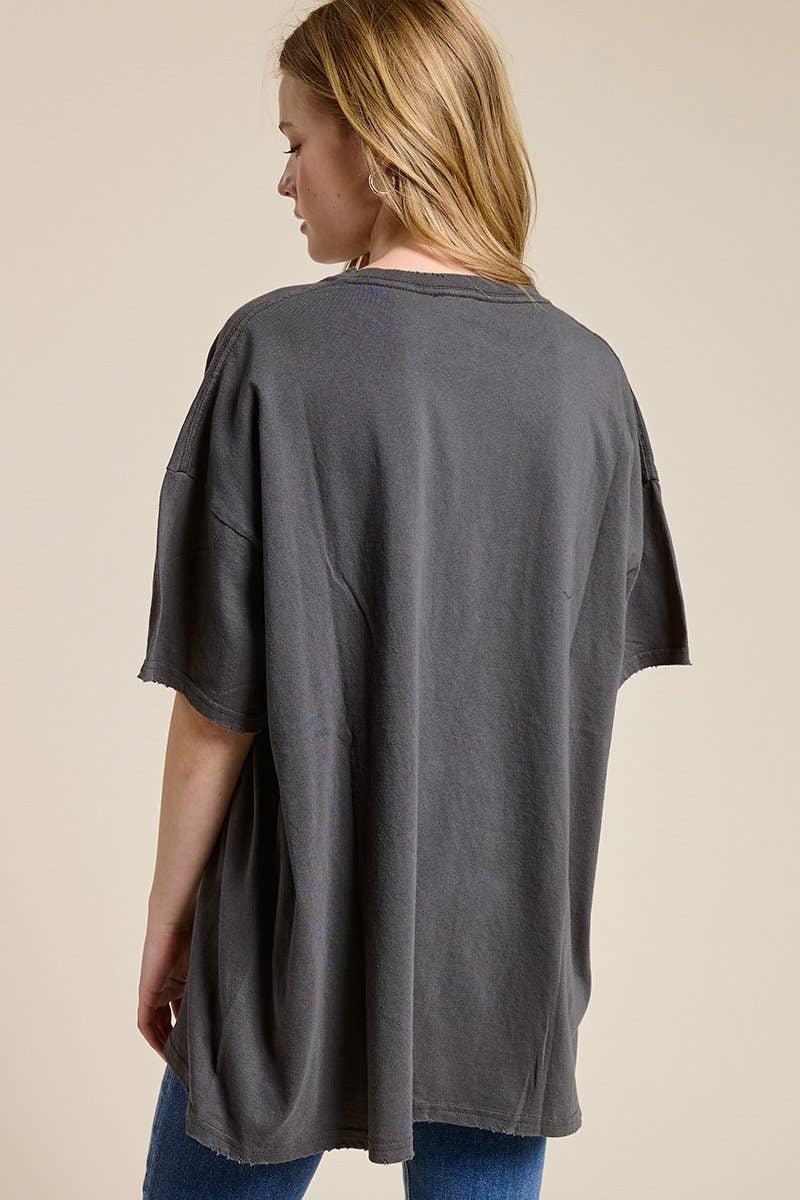 Free Bird Soaring Graphic S/S Oversized Seamless Tee