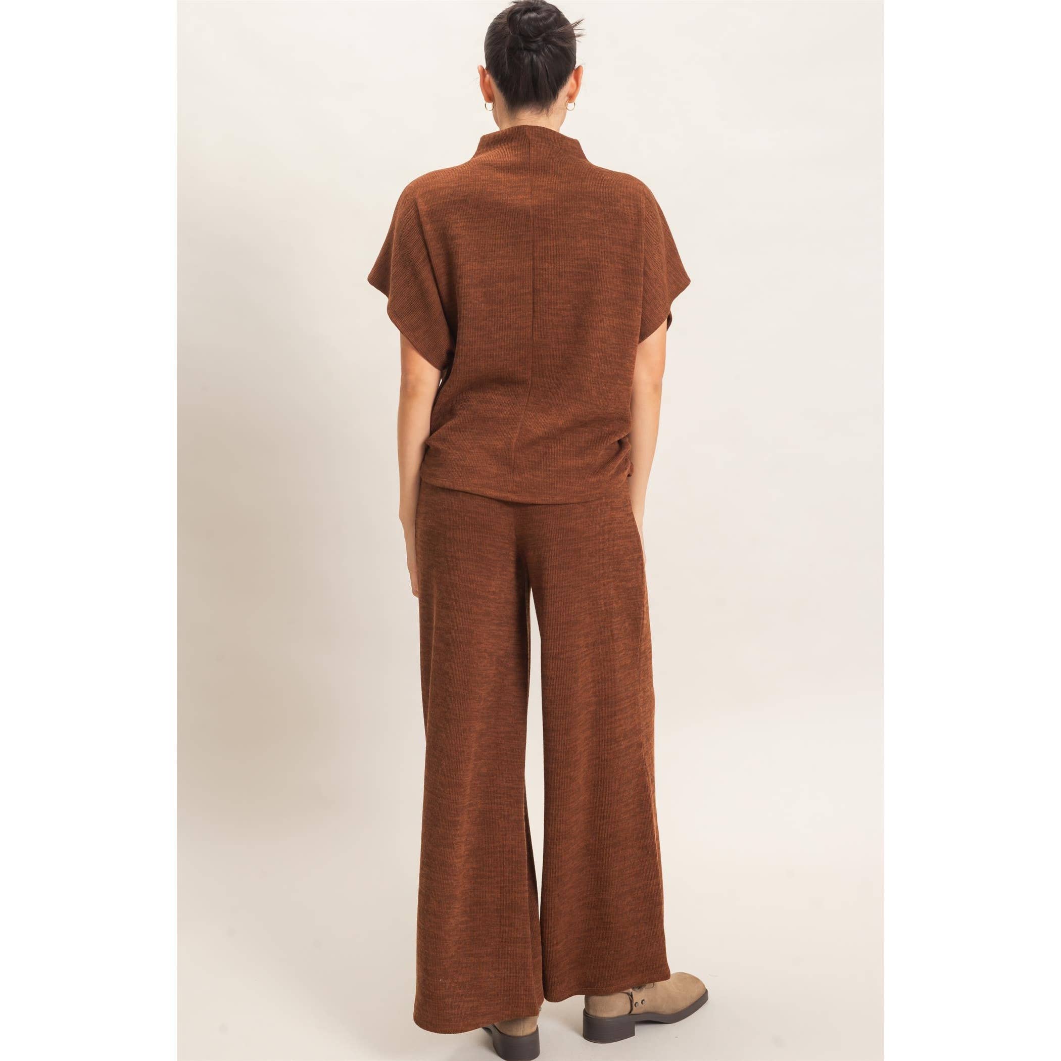 Dolman Sleeve Top And Pant Set