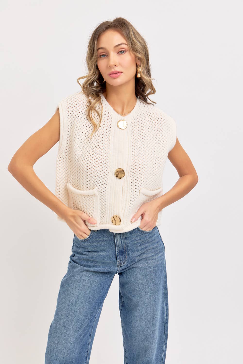Abby Vest Knit Top
