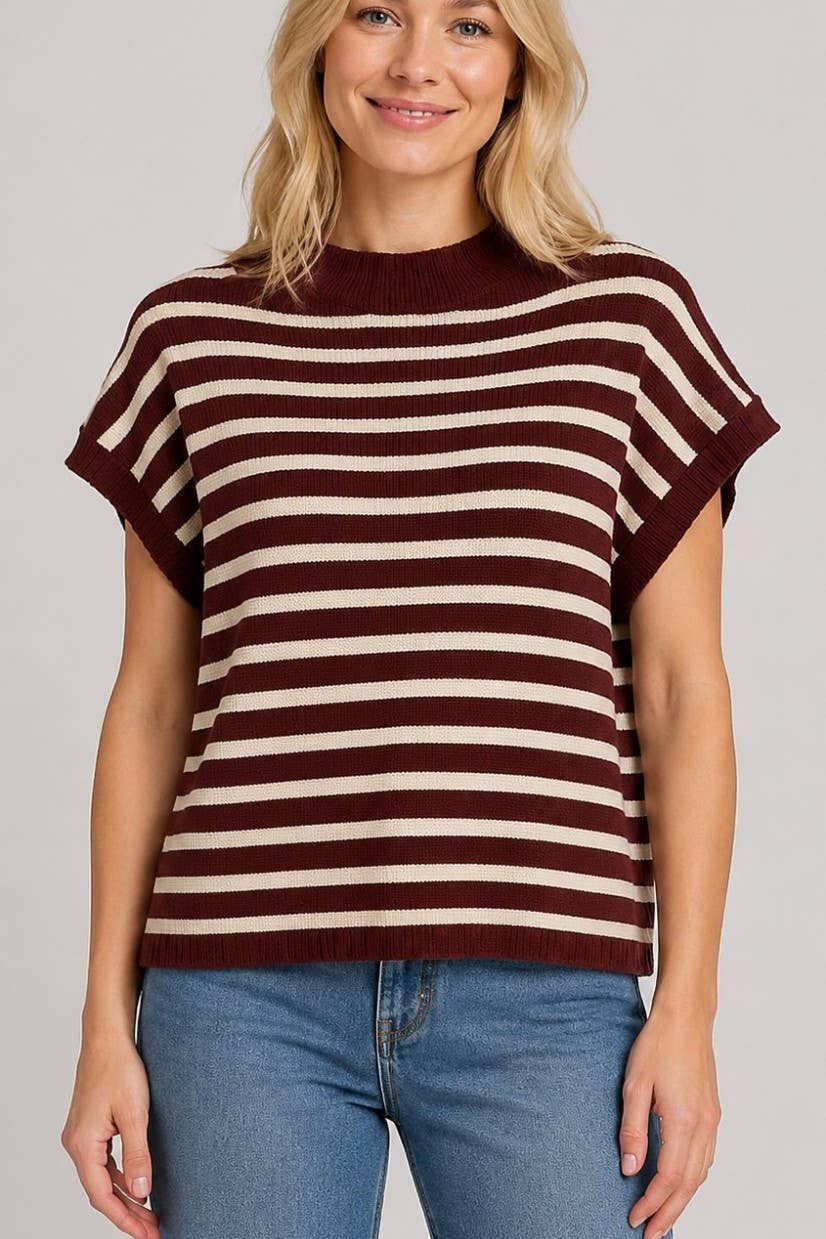 The Modern Muse Striped Sweater Top