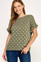 Polka Dot Pattern Top
