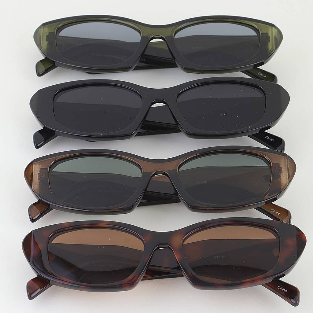 Modern Geometric Cut Sunglasses