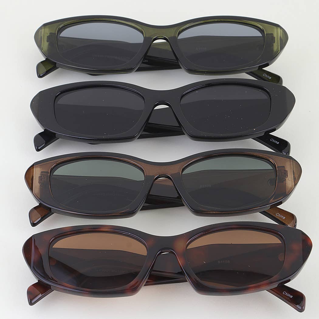 Modern Geometric Cut Sunglasses