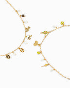 Gameday Touchdown Football Multi Charm Necklace