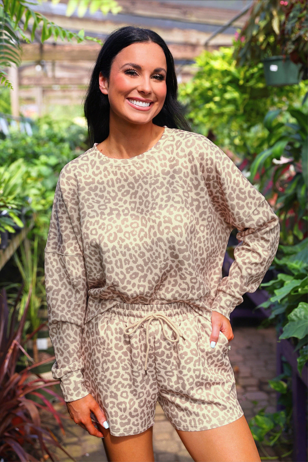 Luna Luxe Pullover Set- Bella Leopard
