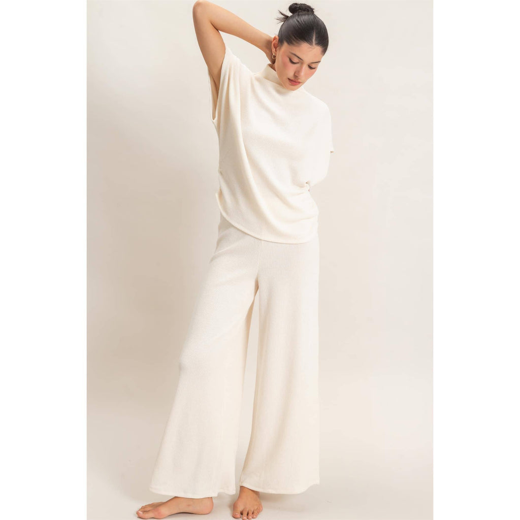 Dolman Sleeve Top And Pant Set
