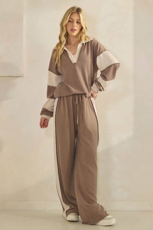 EP6861-10 URBAN RIB CASUAL PANTS