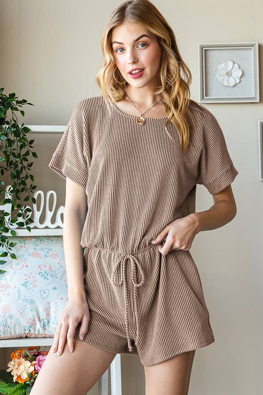 SP1041-17 SOLID URBAN RIBBED ROMPER