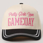 PRETTY GIRLS..Embroidery Double Stitch Trucker Hat