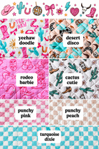 Quilted Western Makeup Bag  | Cowgirl Cosmetic Bag Fabric 