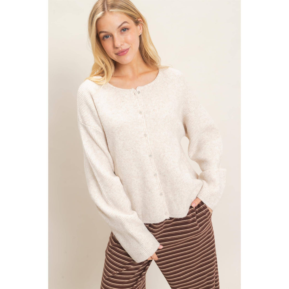 Ribbed Cardigan