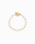 Mixed Pattern Acrylic Pearl Toggle Bracelet