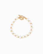 Mixed Pattern Acrylic Pearl Toggle Bracelet